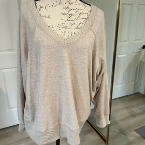 Blu Pepper Soft Beige V-Neck Sweater